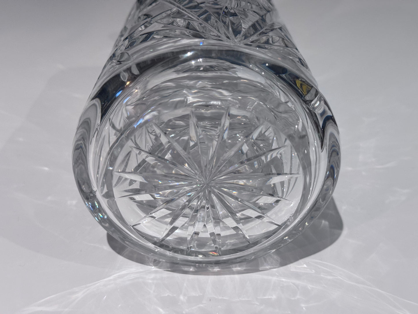 Pinwheel Cut Crystal Decanter