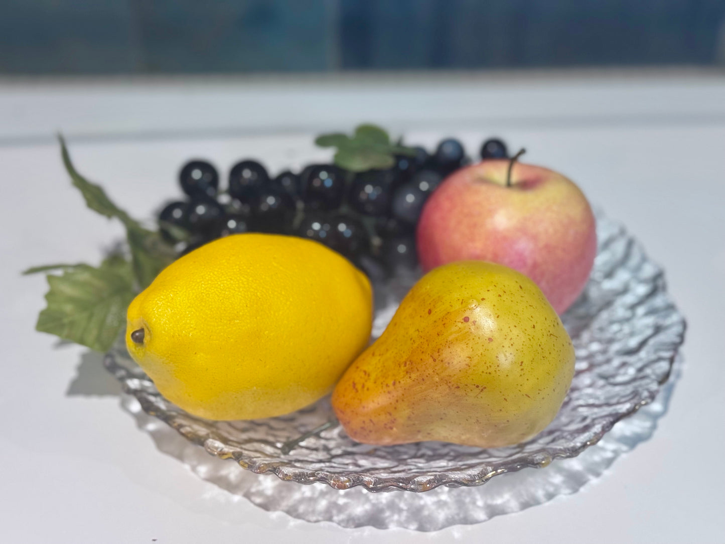 Scandinavian Ice Glass Serving Plate