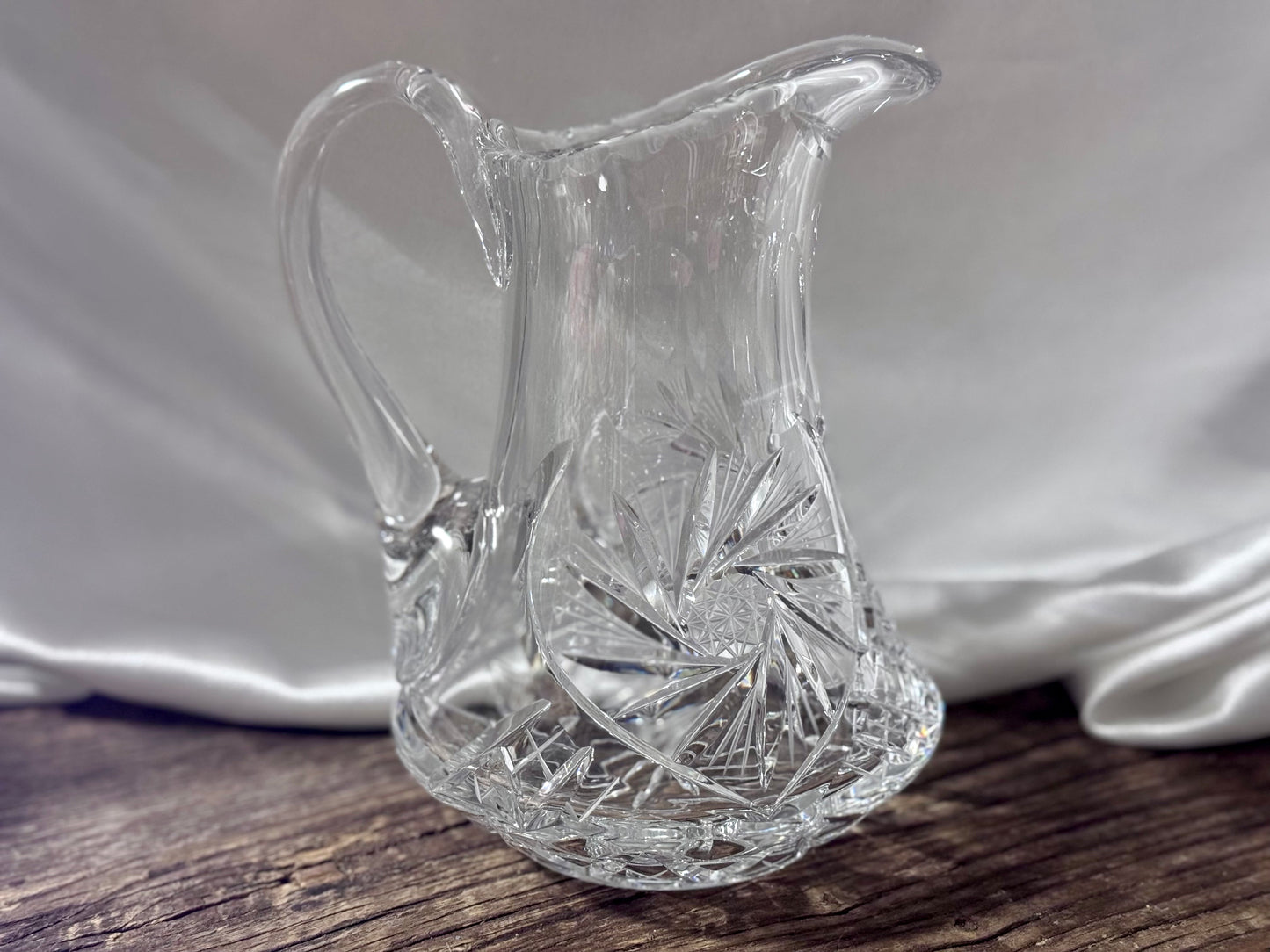 Pinwheel Crystal Water Pitcher