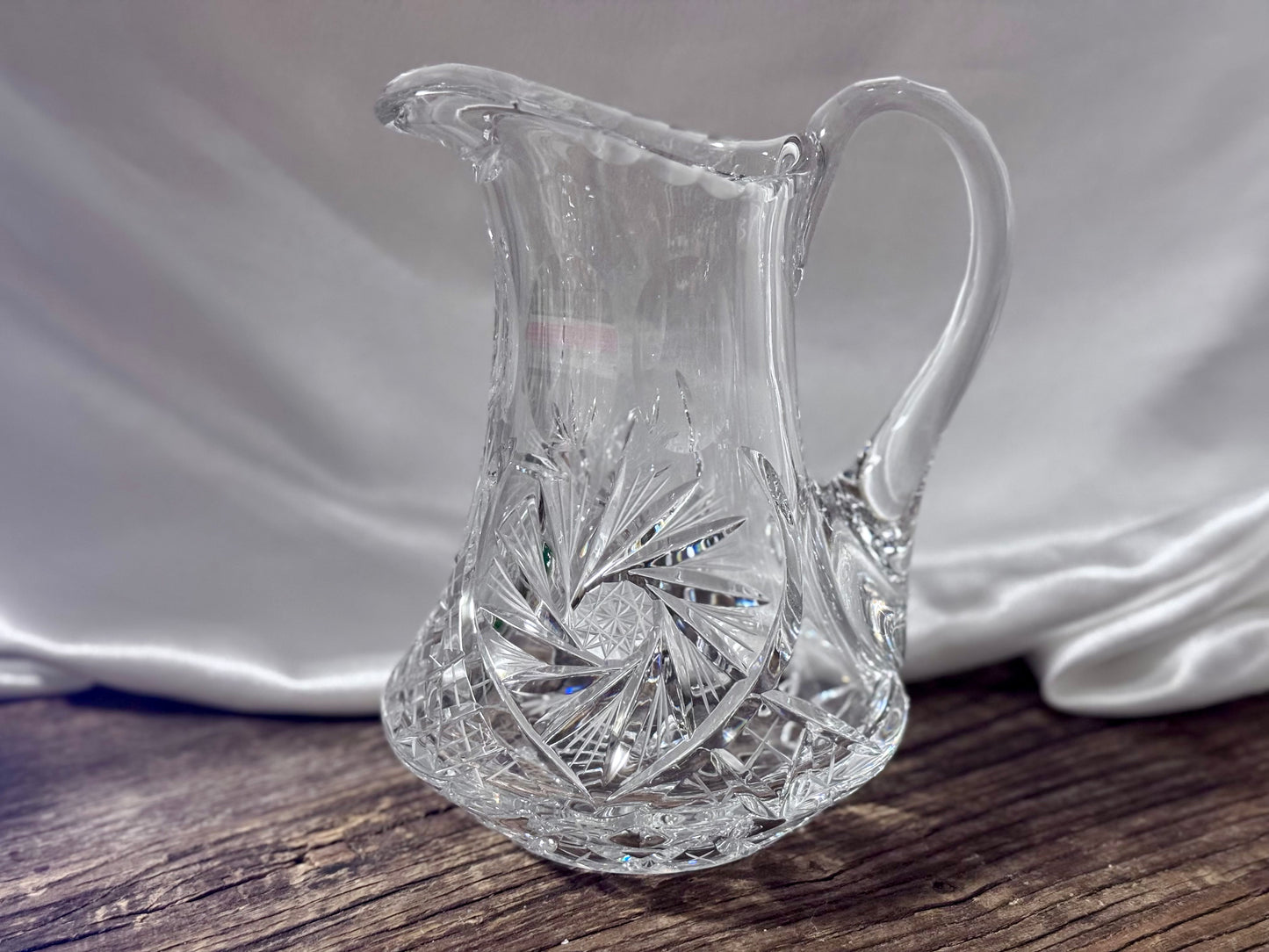 Pinwheel Crystal Water Pitcher