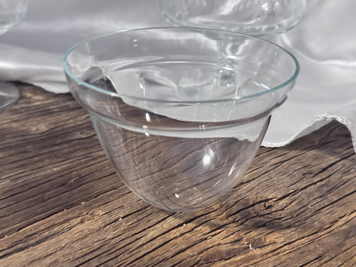 Crystal Cornflower Shrimp Cocktail Glasses