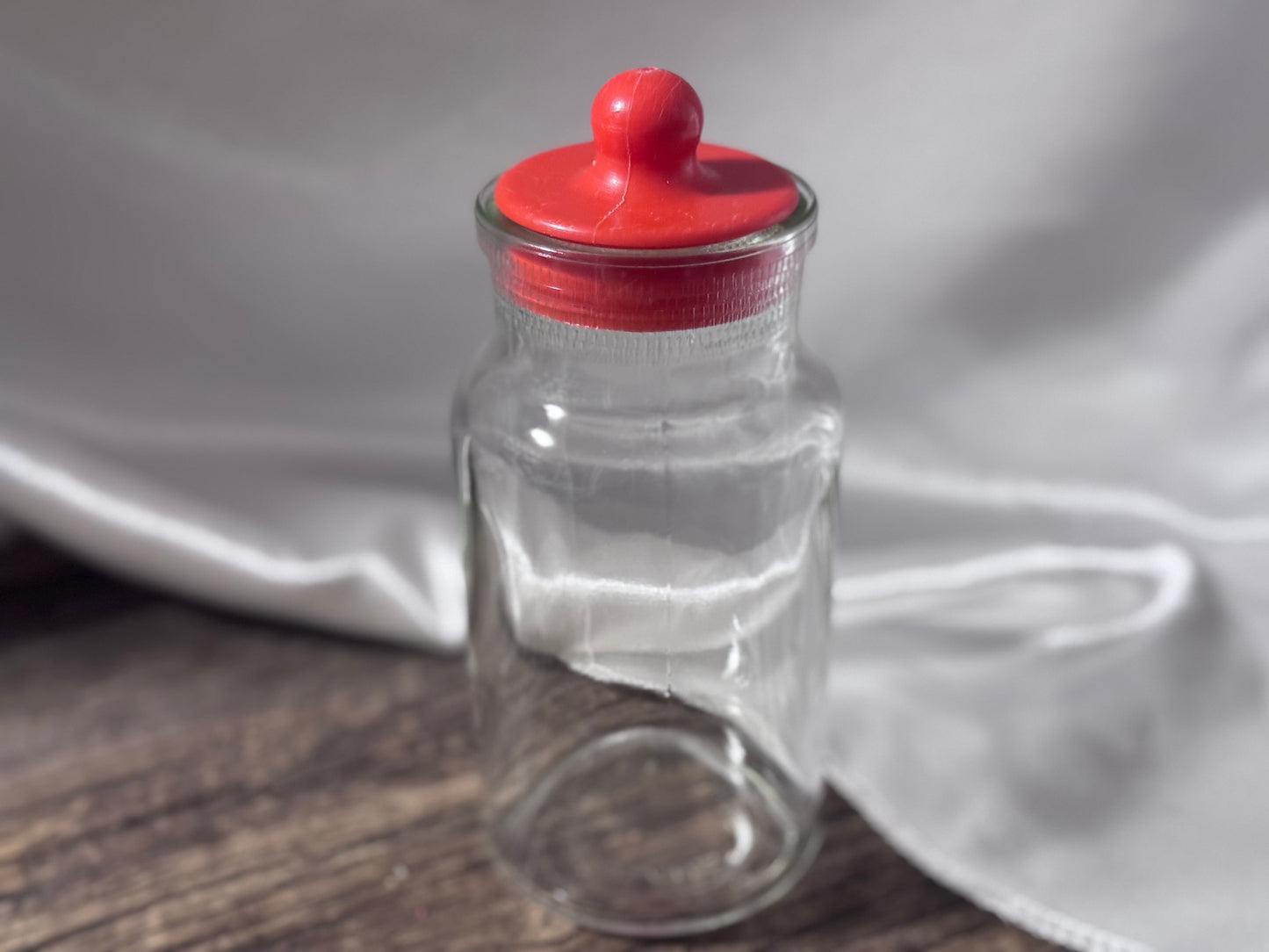 Apothecary Red Lided Jar England