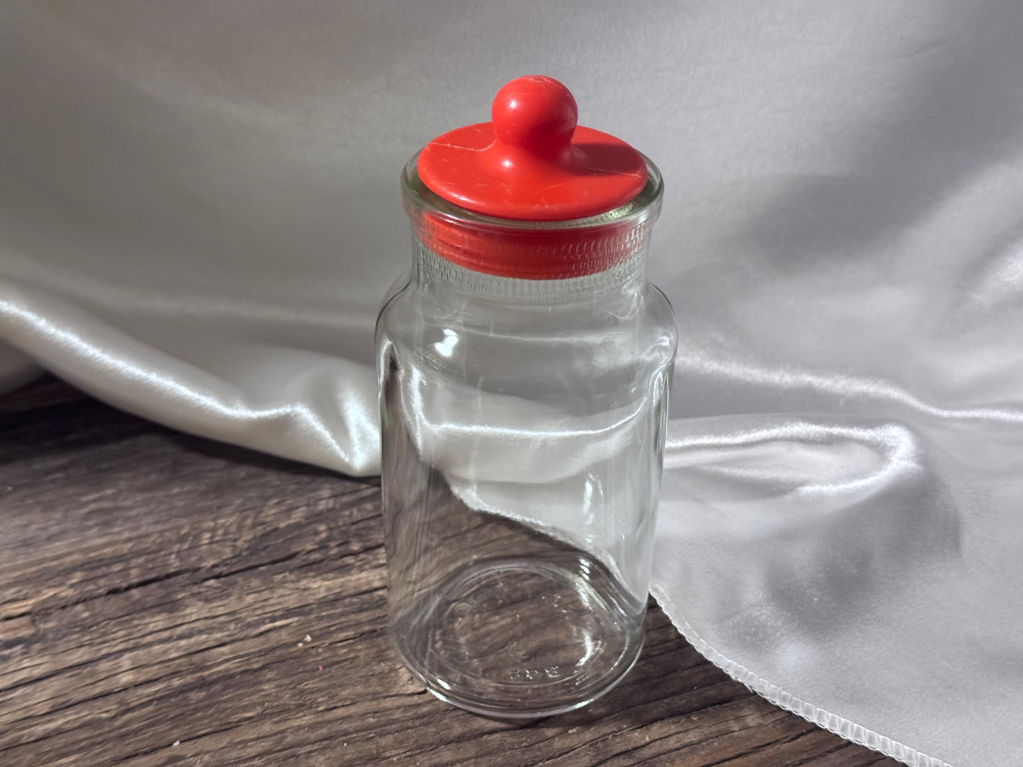 Apothecary Red Lided Jar England