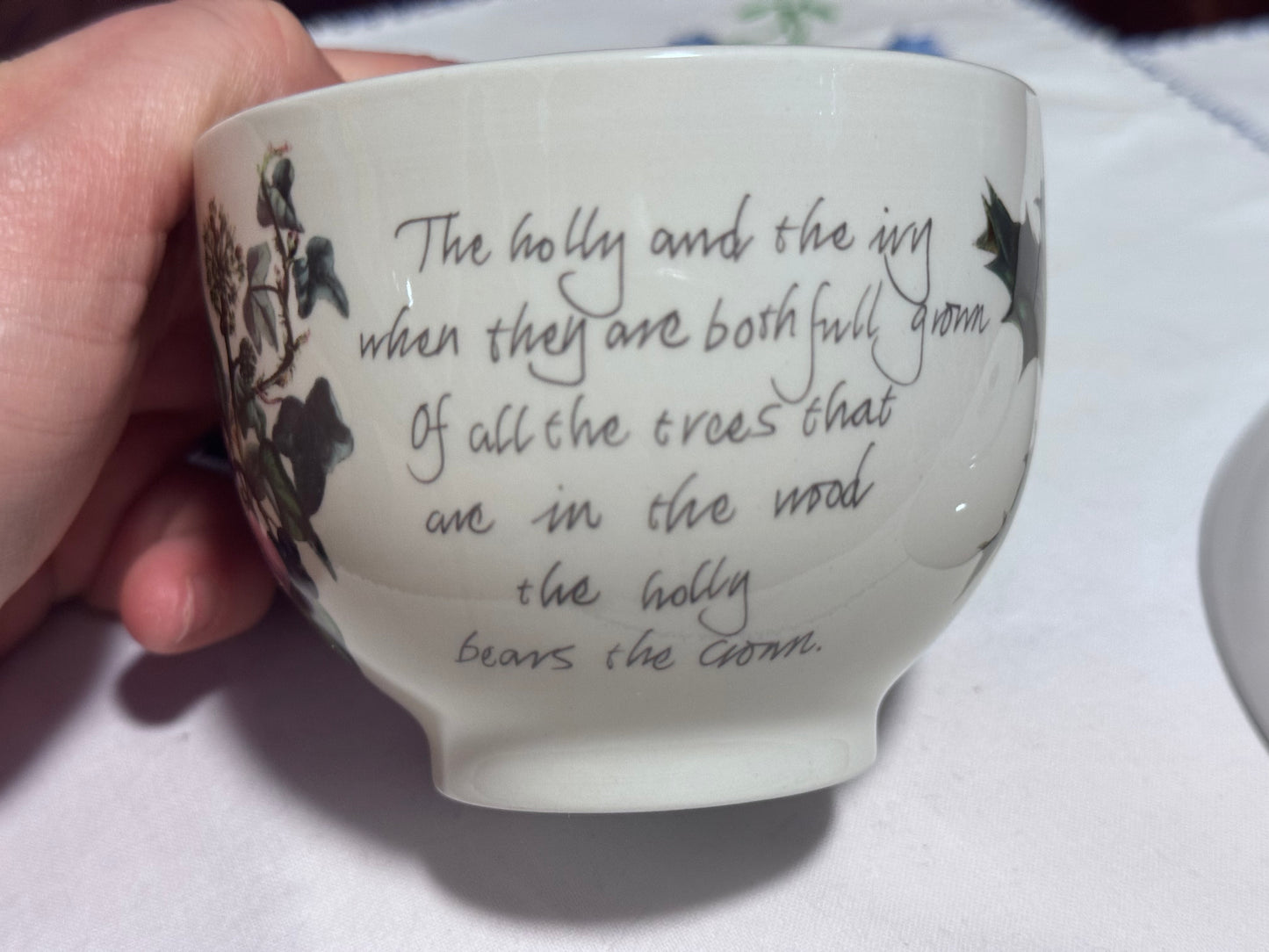 Portmeirion The Holly & The Ivy Tea Cup and Saucer