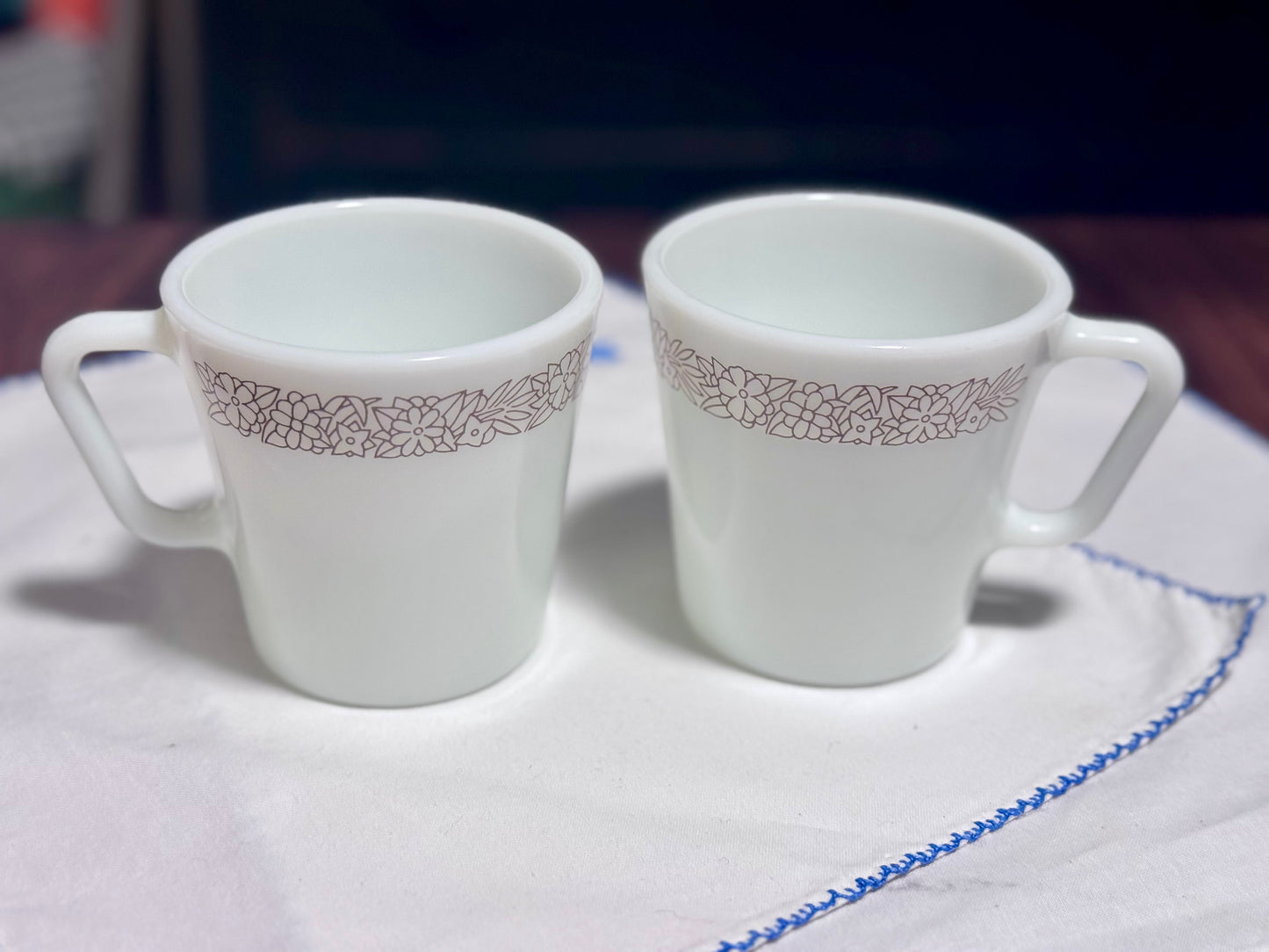 Pyrex Woodland Mugs