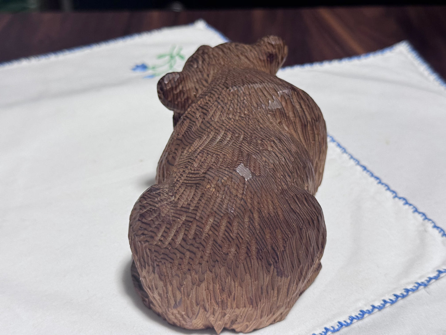 Hand Carved Kadian Crafts LTD Sitting Bear