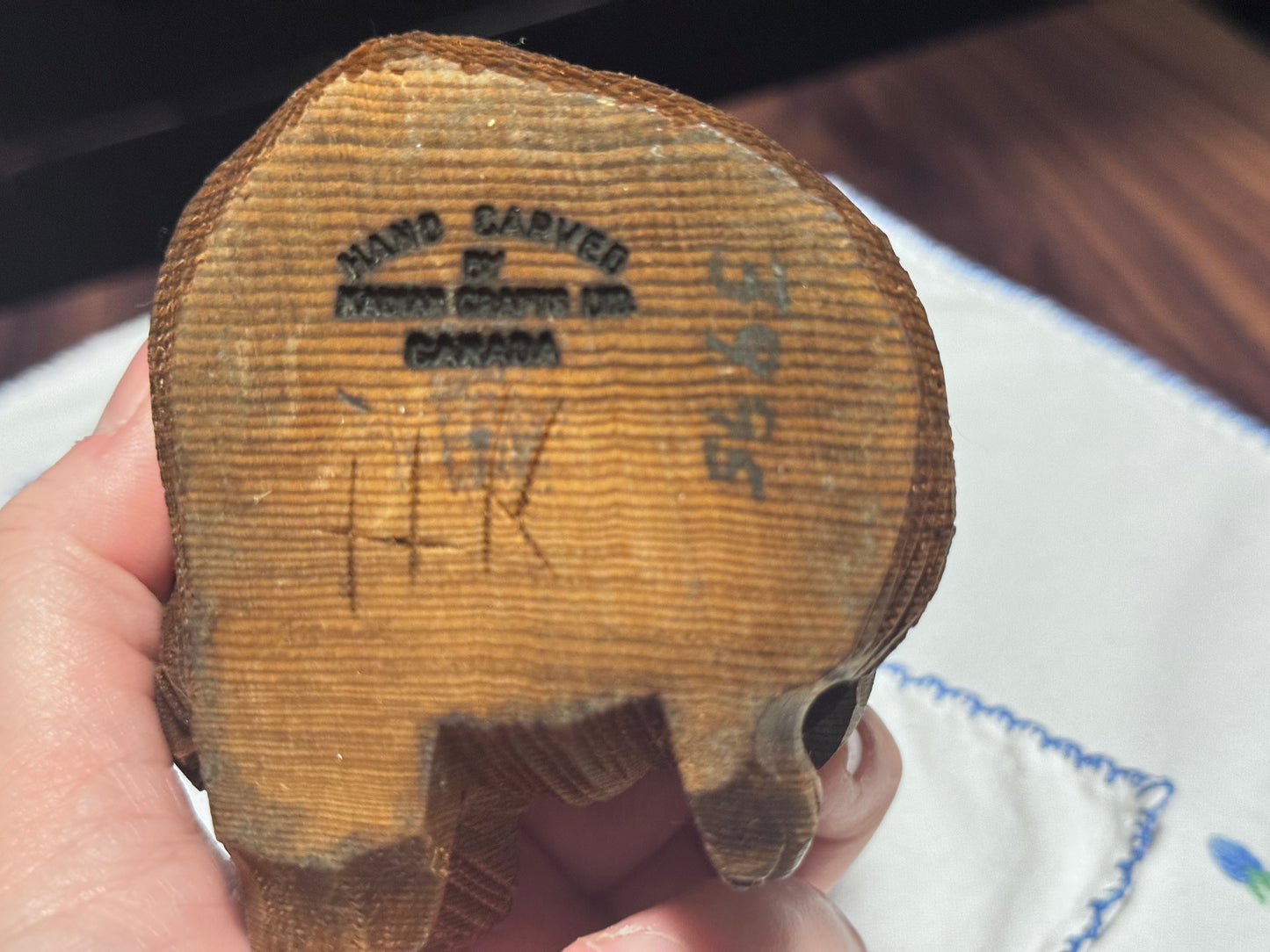 Hand Carved Kadian Crafts LTD Bear