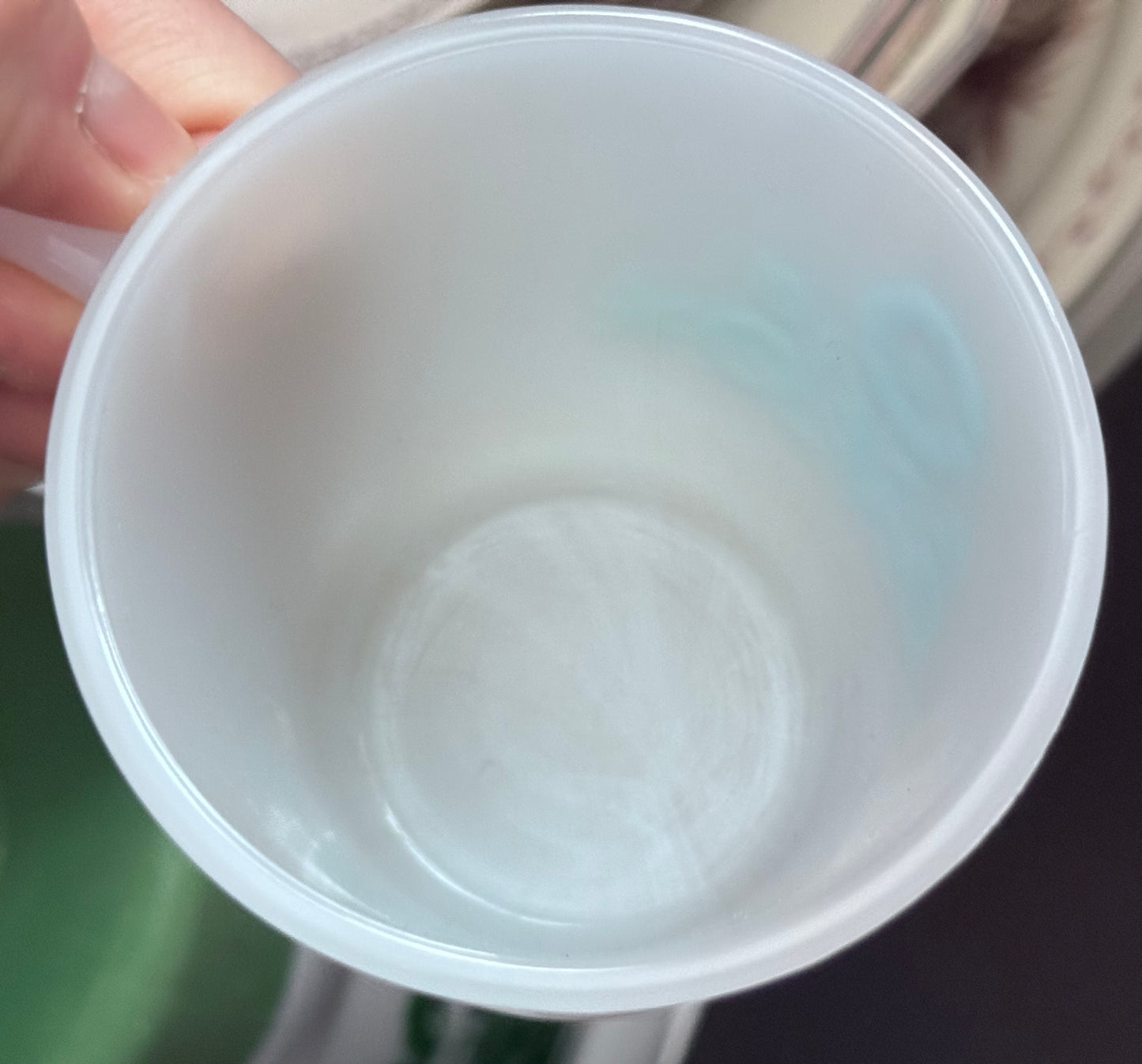 Glasbake Baby Blue Floral Mug