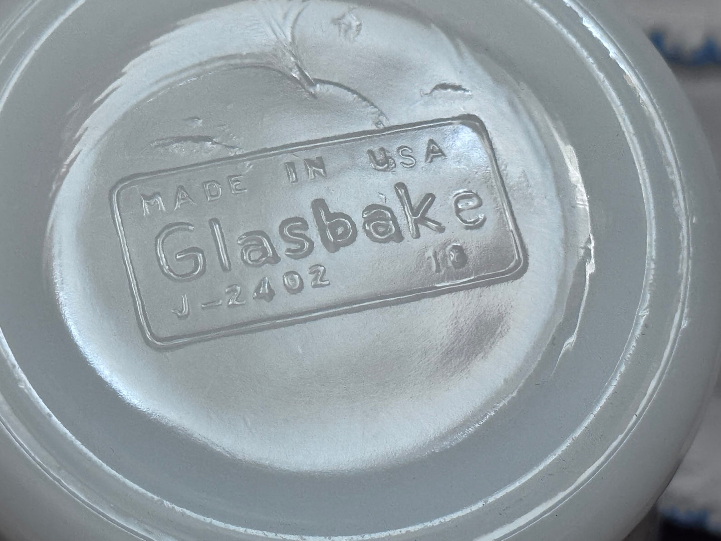Glasbake Baby Blue Floral Mug