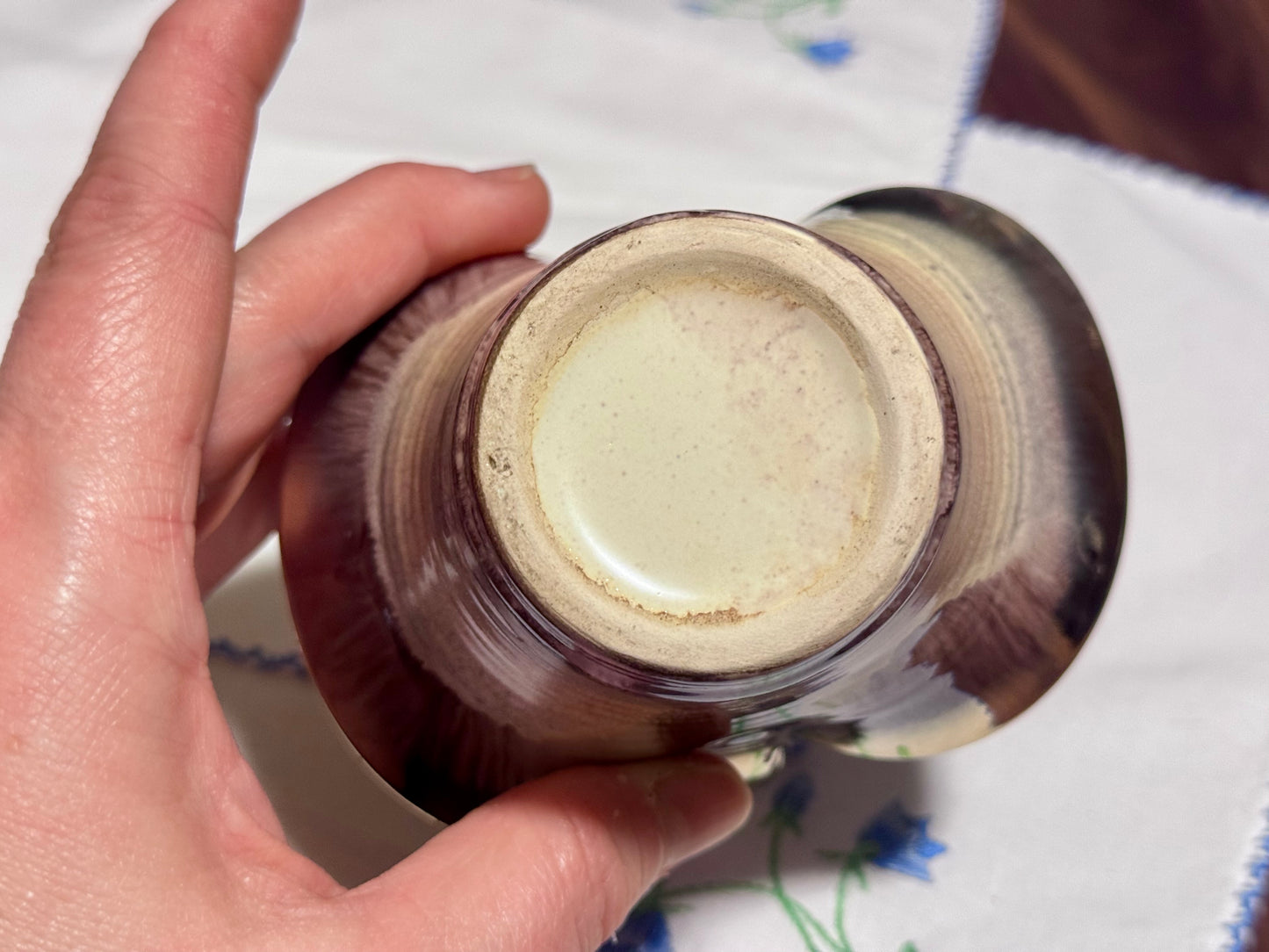 Art Deco Ceramic Basket