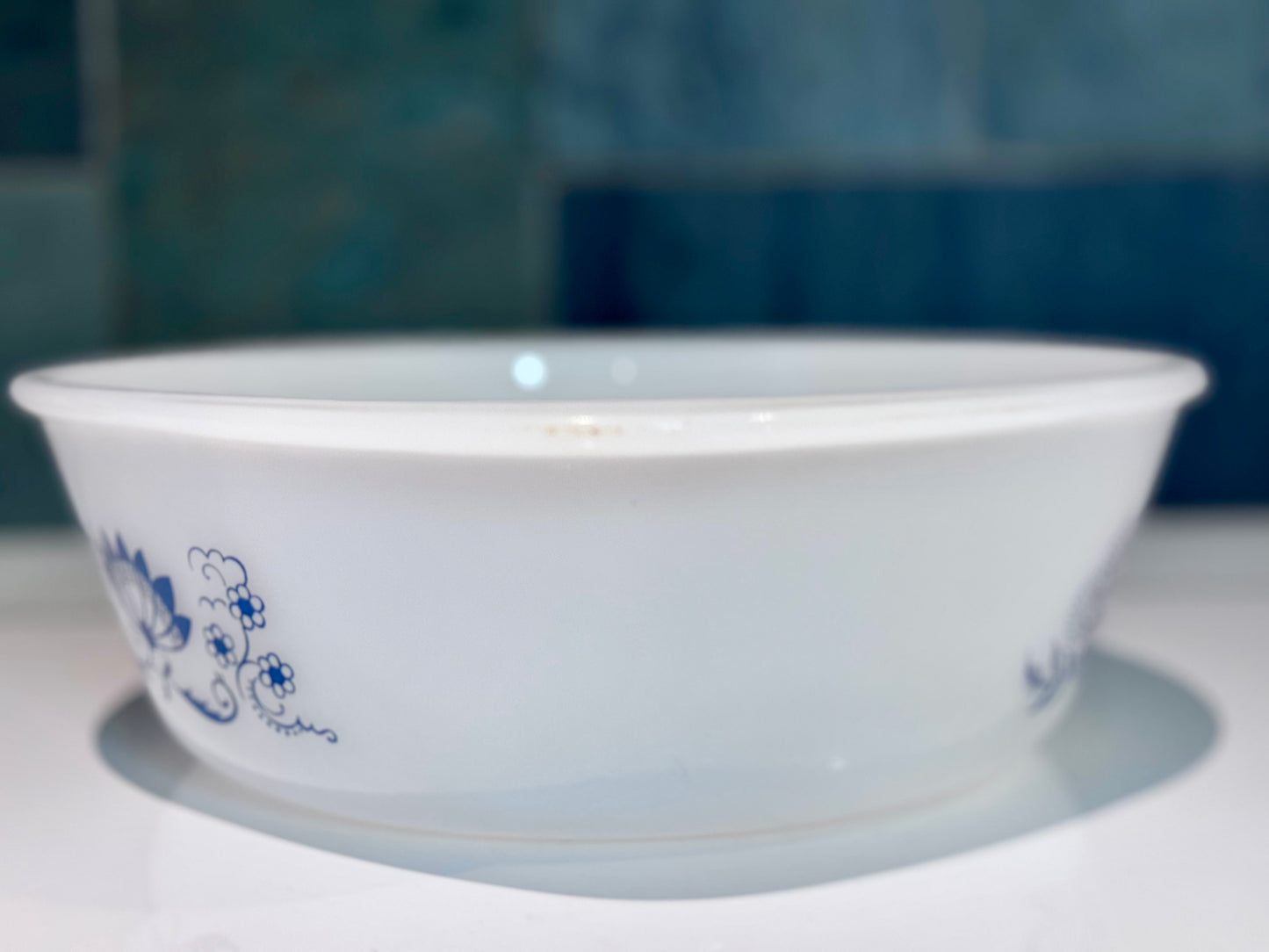 Glasbake 'Old Town Blue Onion' Casserole Dish