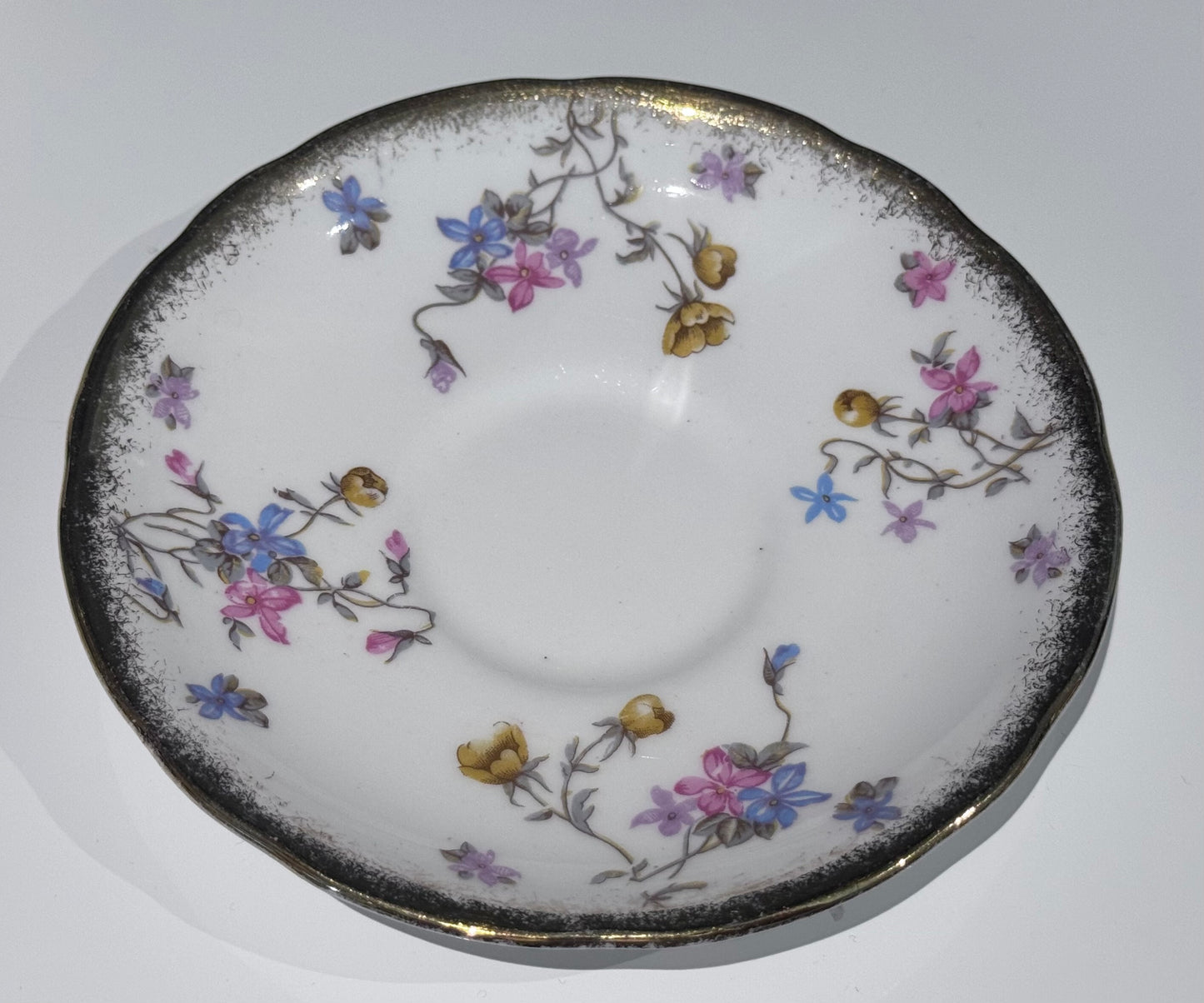 Royal Stafford 'Violets Pompadour' Fine Bone China Tea Cup and Saucer