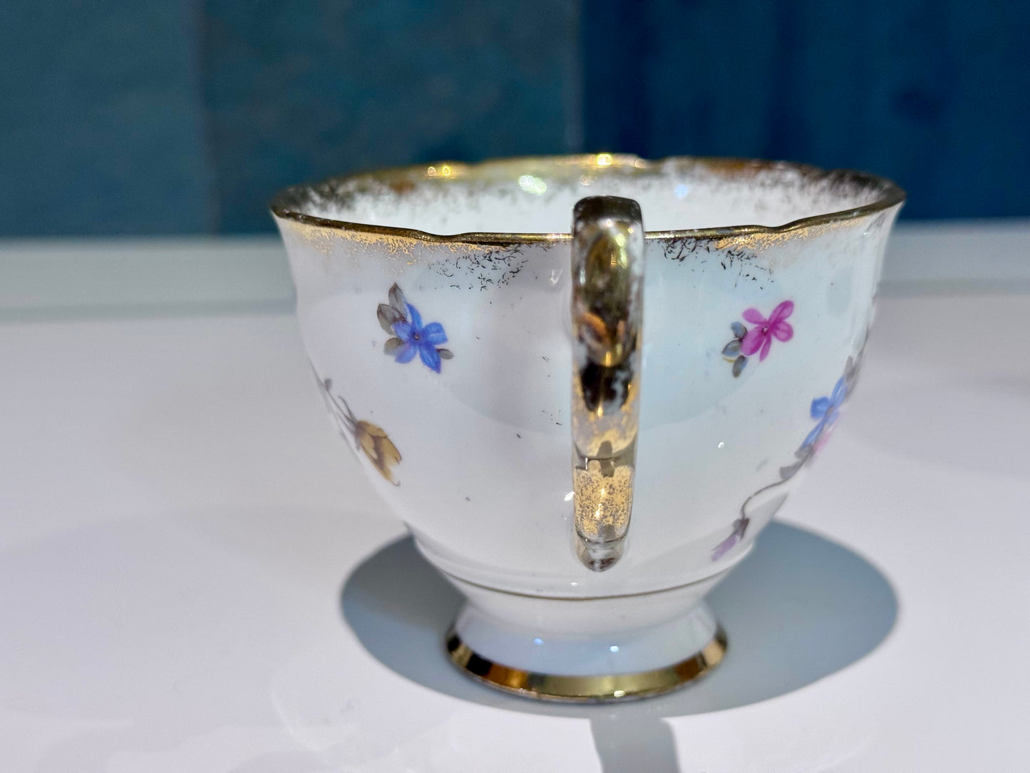 Royal Stafford 'Violets Pompadour' Fine Bone China Tea Cup and Saucer