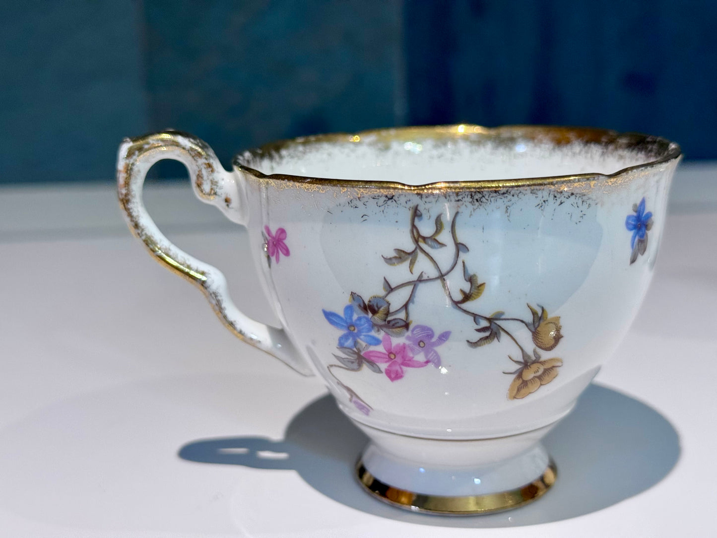 Royal Stafford 'Violets Pompadour' Fine Bone China Tea Cup and Saucer