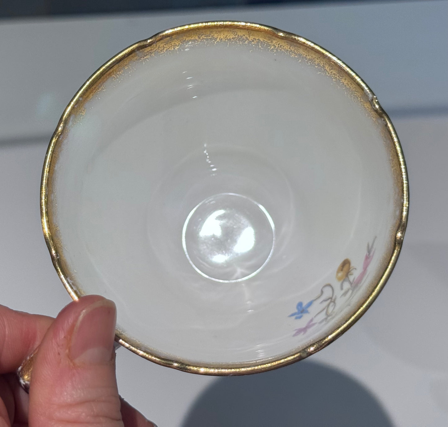 Royal Stafford 'Violets Pompadour' Fine Bone China Tea Cup and Saucer