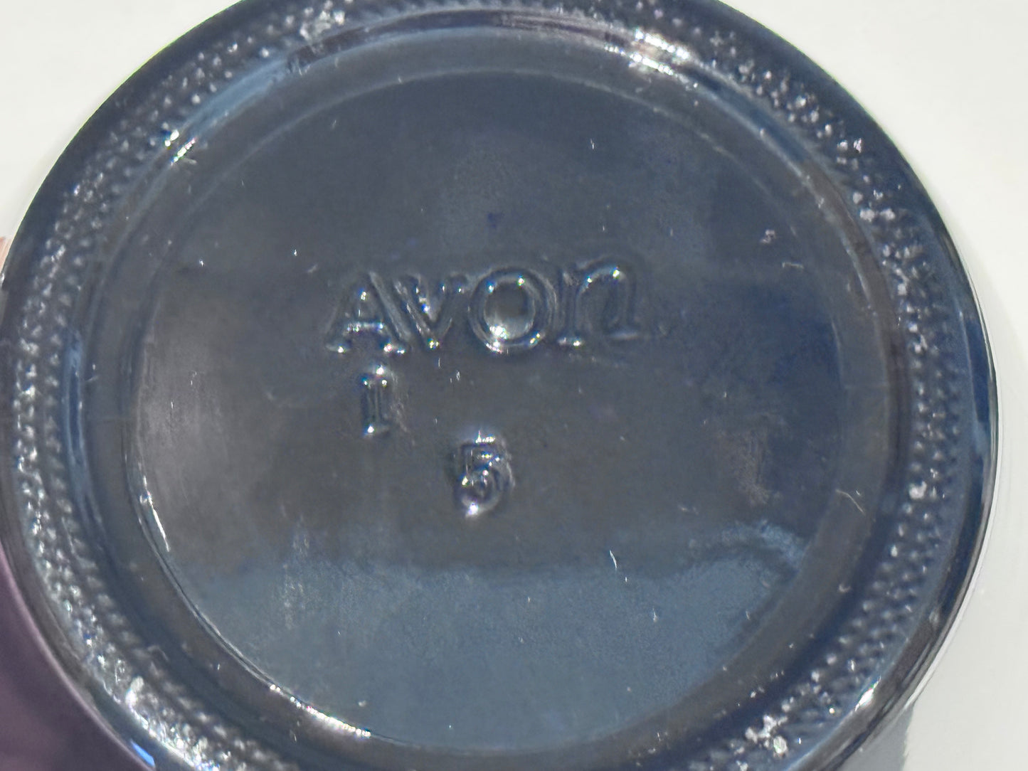 AVON Black Glass Ginger Jar