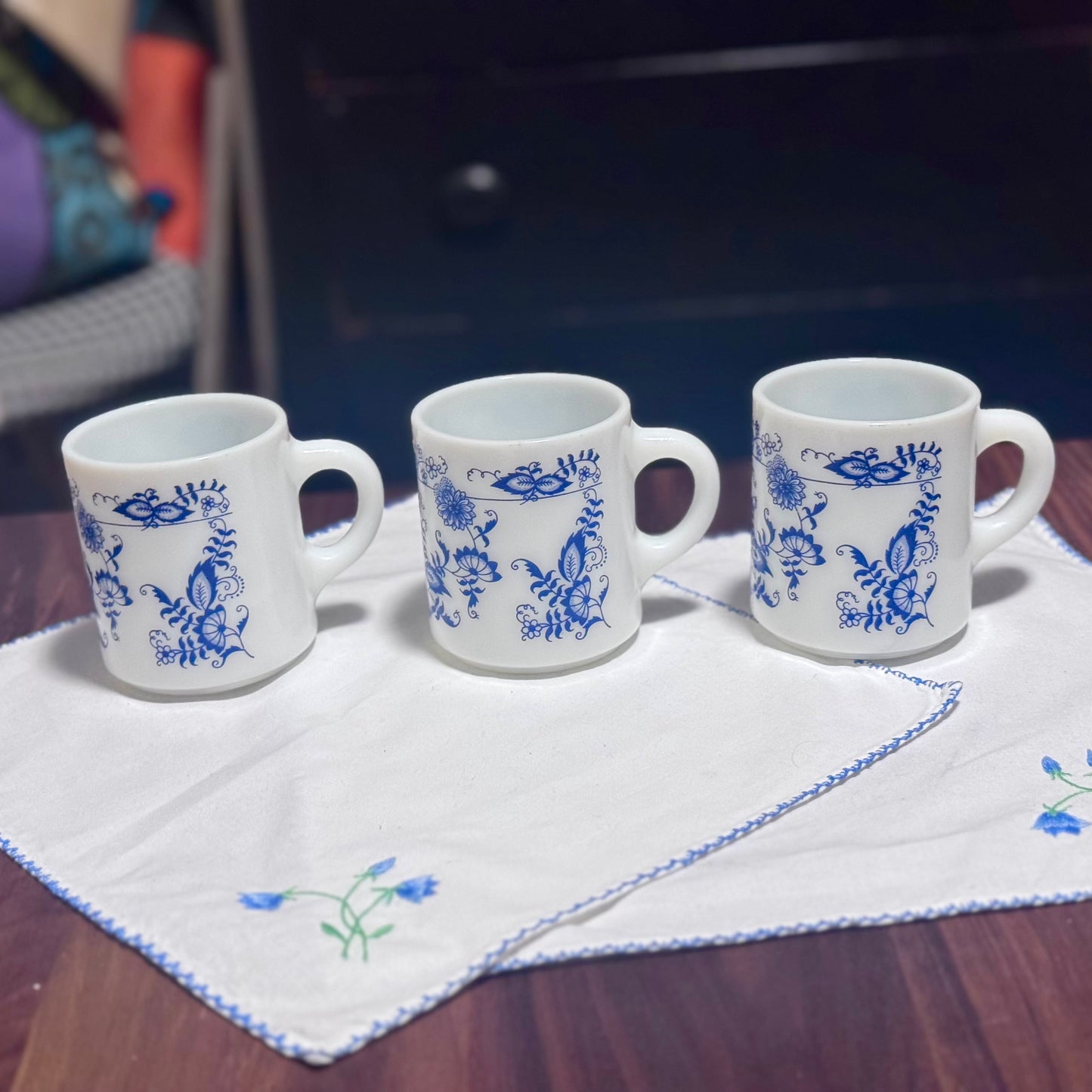 Hazel Atlas Milk Glass Mugs
