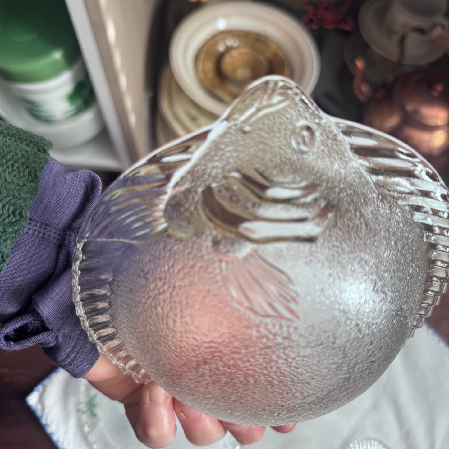 Textured Glass Fish Bowls