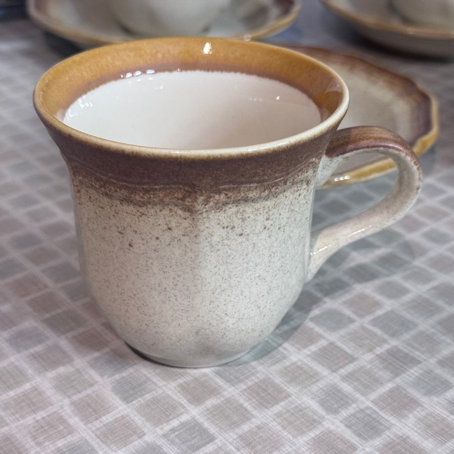 Mikasa 'Whole Wheat' Cup and Saucer Set