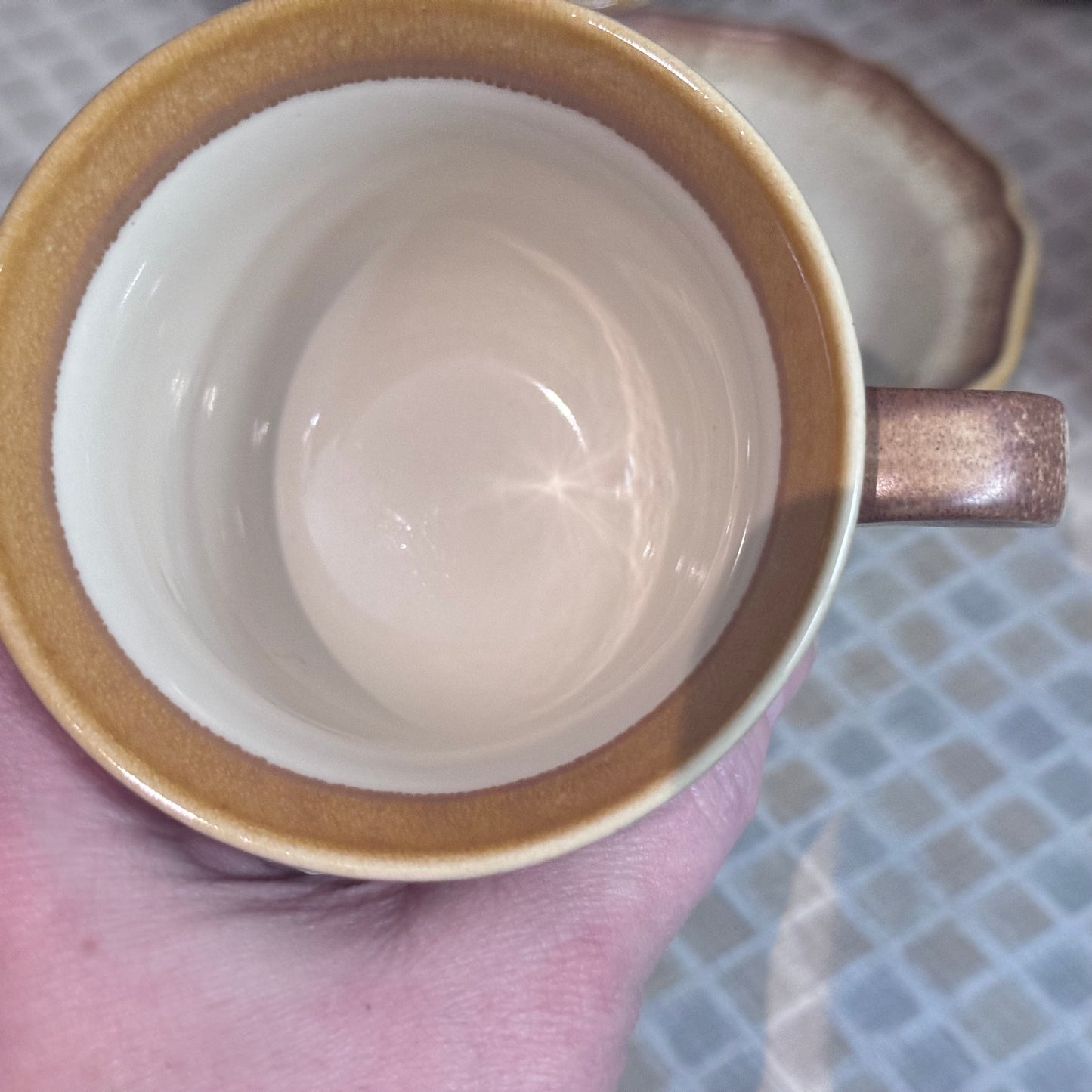 Mikasa 'Whole Wheat' Cup and Saucer Set