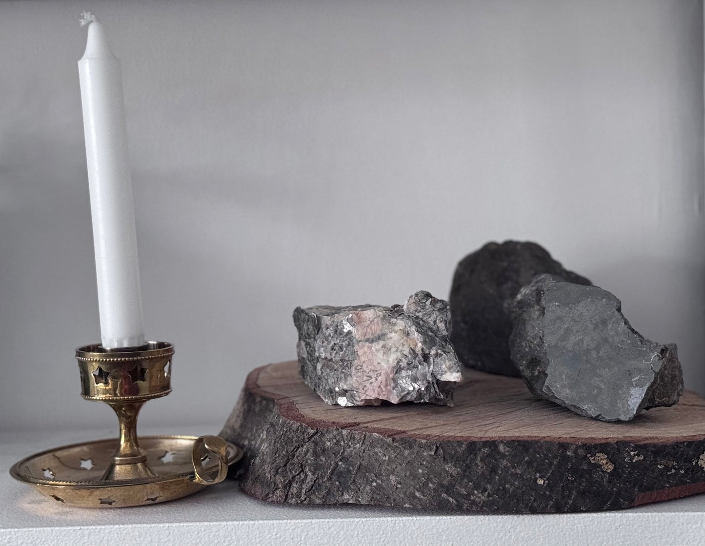 Brass Star Candlestick Holder