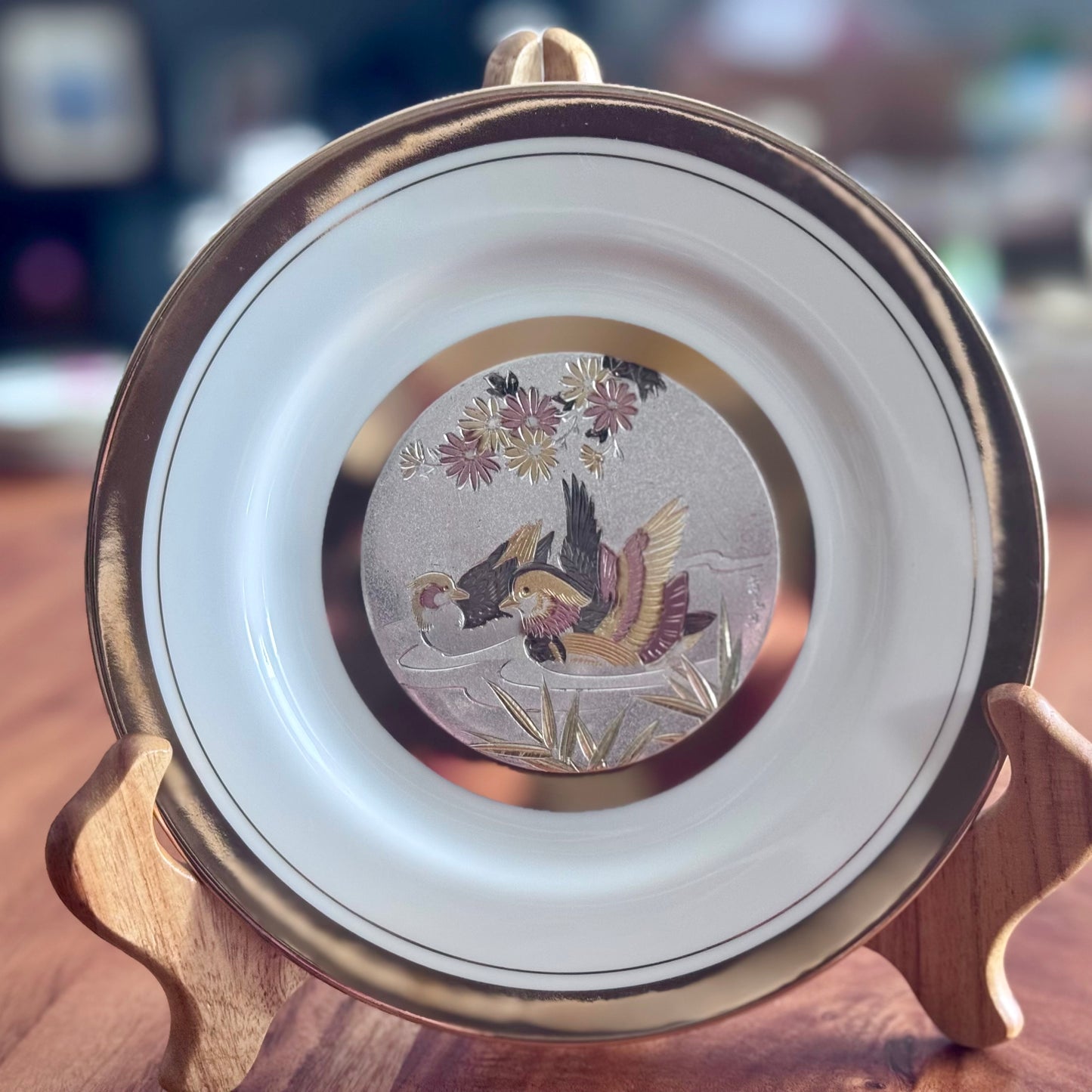 The Art of Chokin 24K Duck Plate