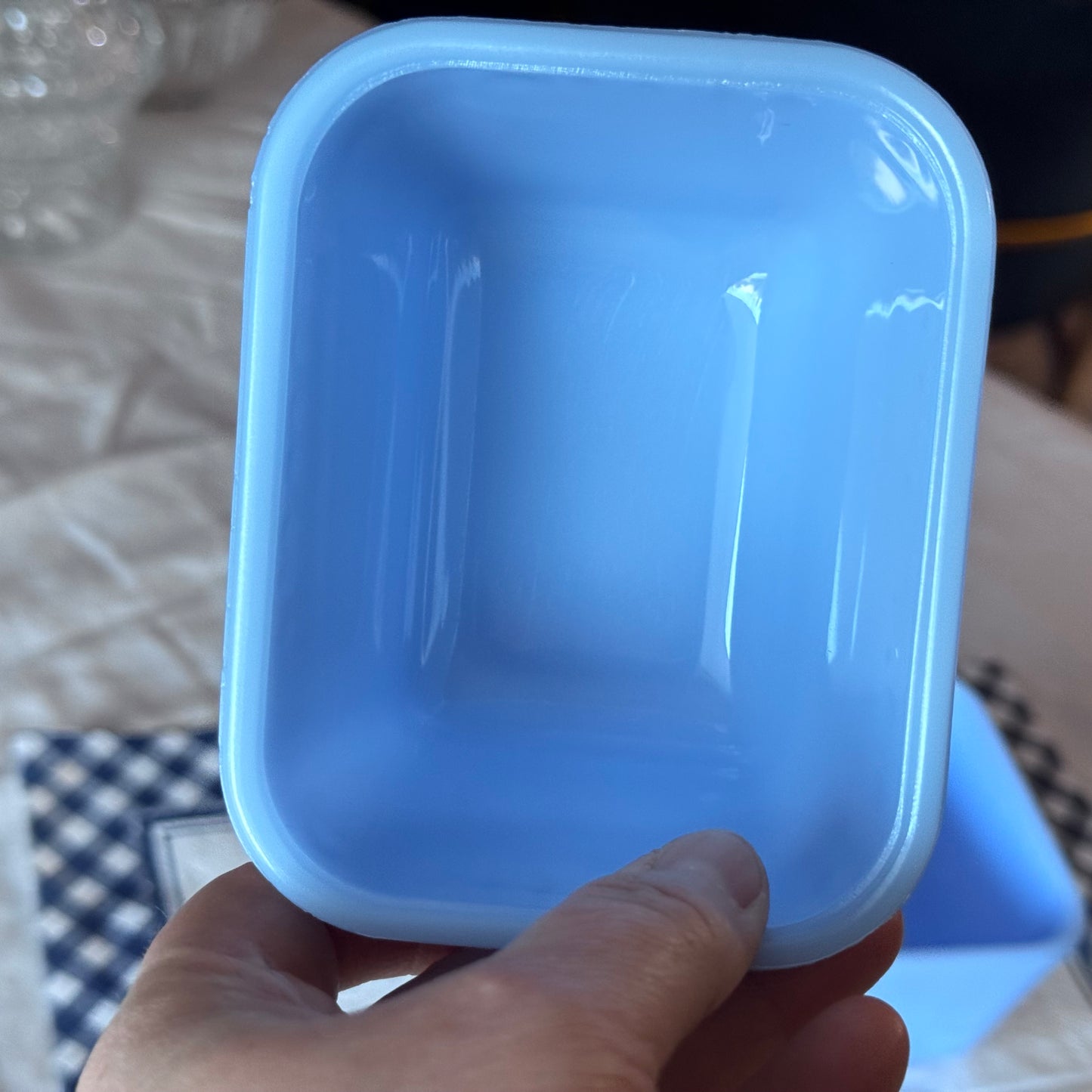 Blue Delphite Fridgie with Clear Lid
