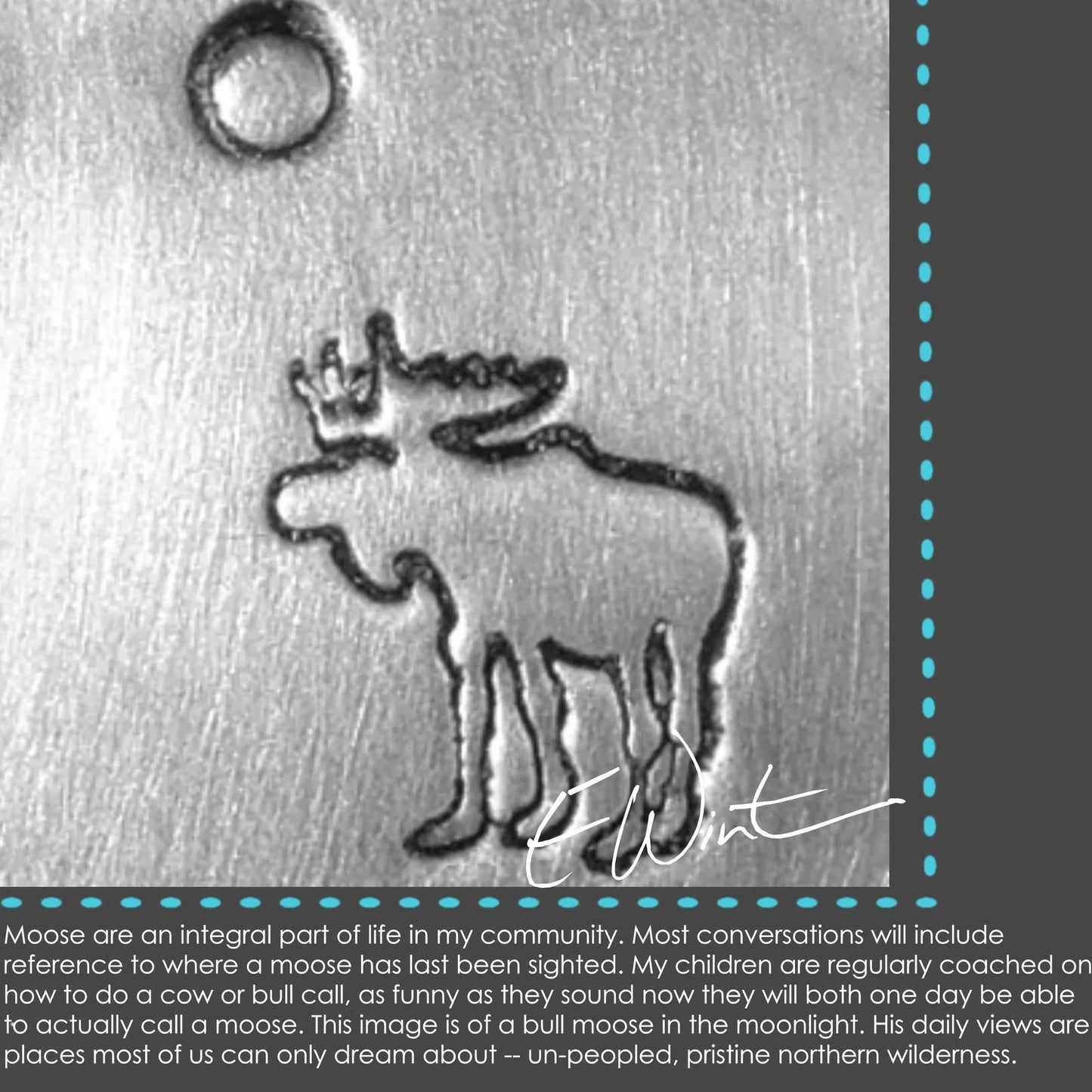 Moose in the Moonlight Necklace