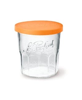 Le Parfait Jam Jar W/orange Lid 324ml D 8.6x9.4cm/3.2x3.7": Orange Lid / Glass / Ø8.6x9.4cm/3.2x3.7"