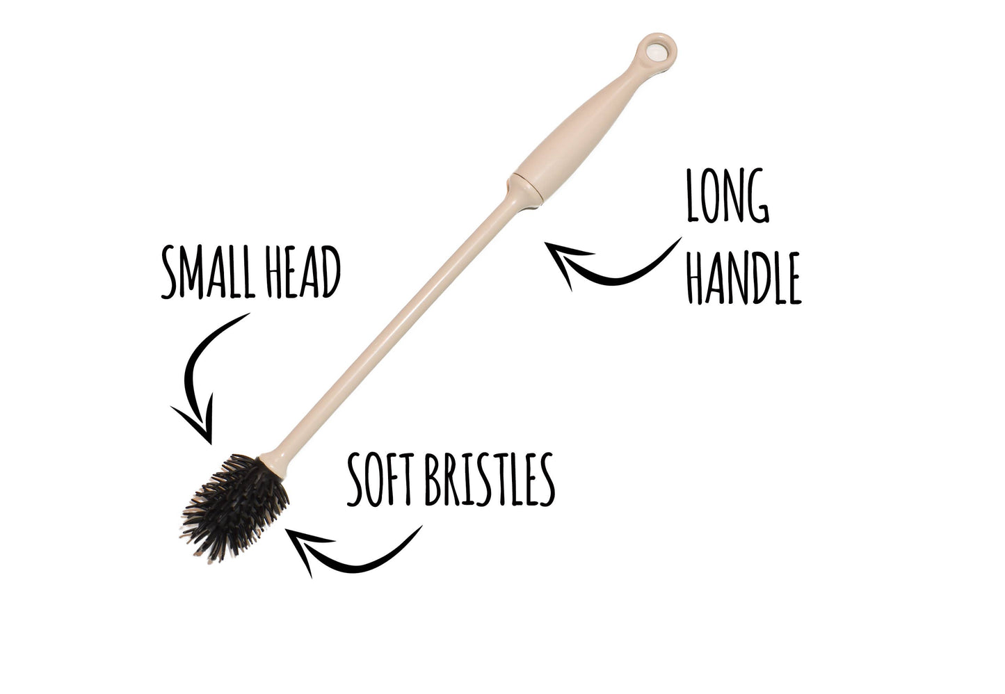 GREENER CLEANER Bottle Brush Cream: Certified GRS Recycled Plastic