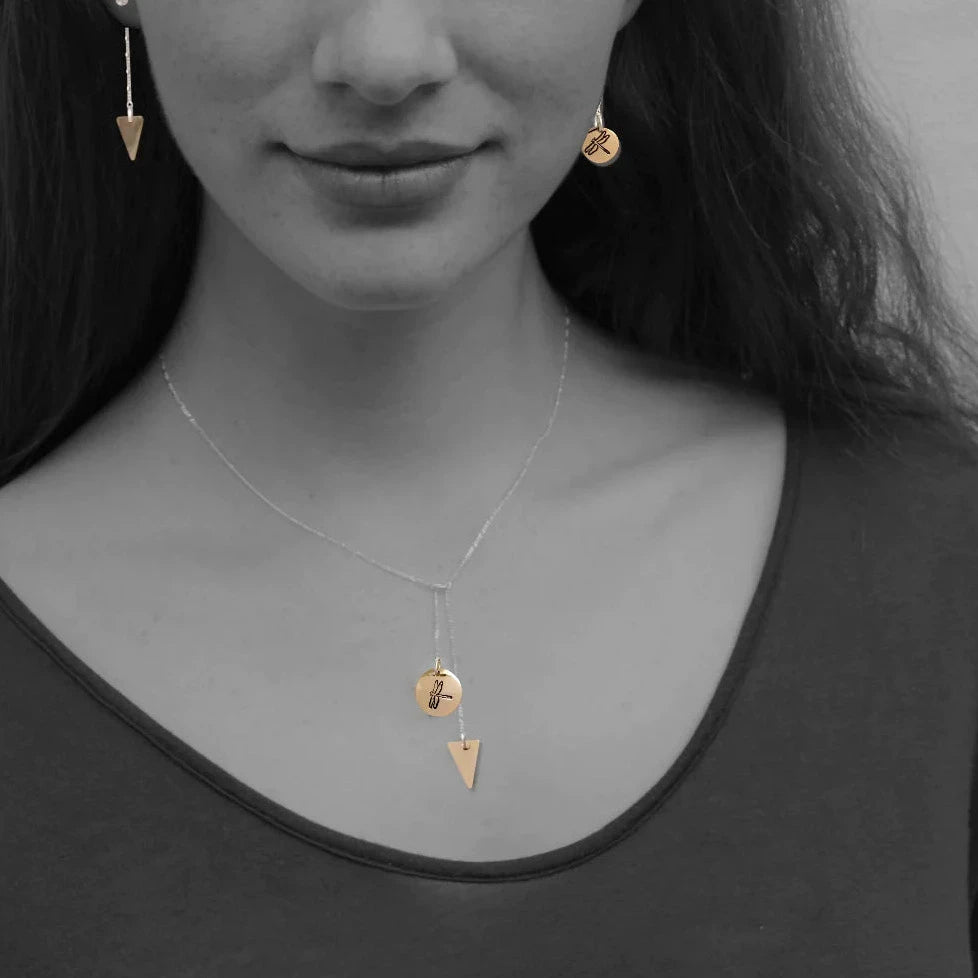 Geometric Dragonfly Necklace