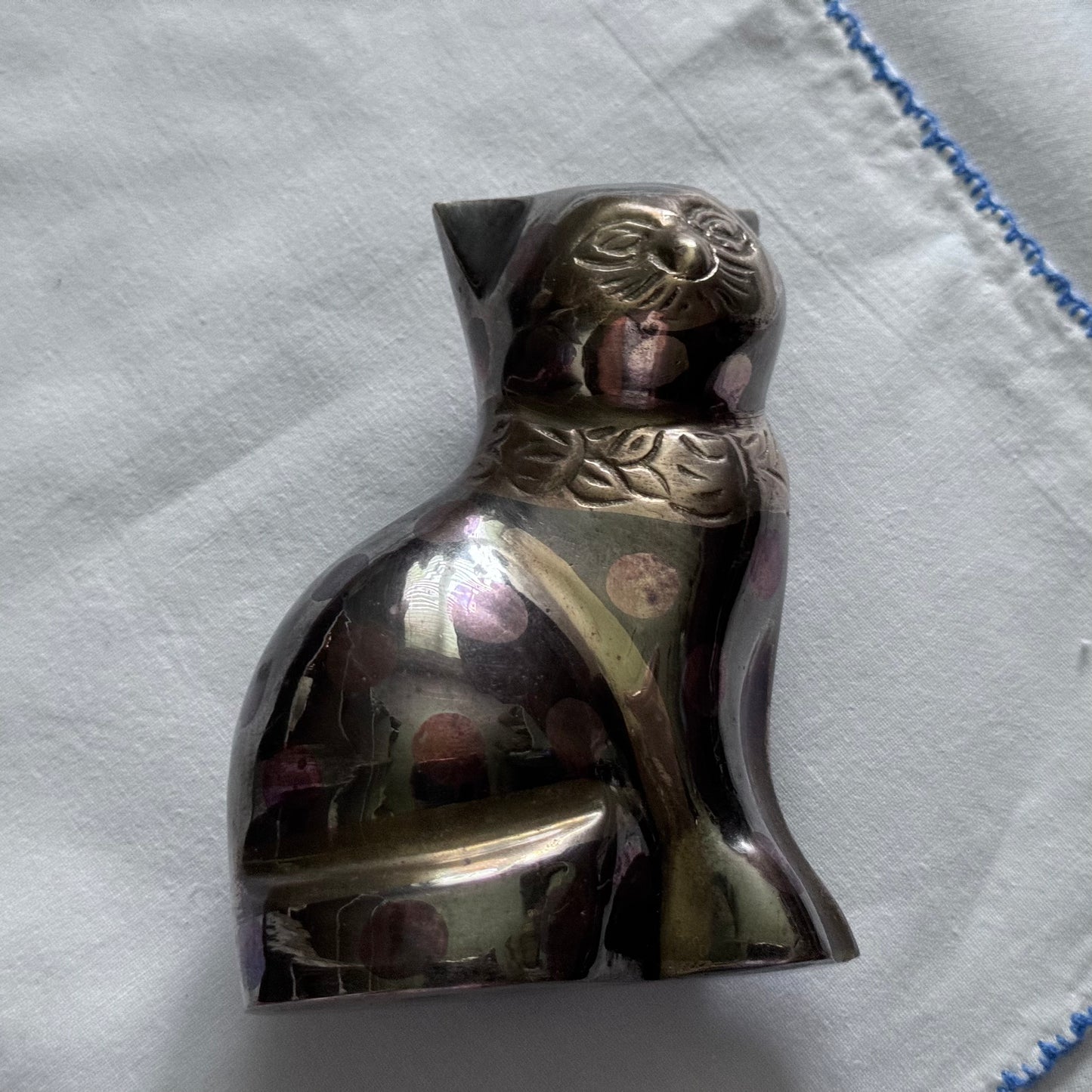 Pooka Dot Brass Cat