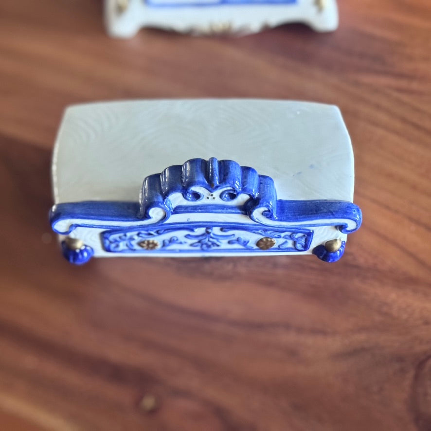 Whimsical Blue Dresser/Wardrobe Teapot
