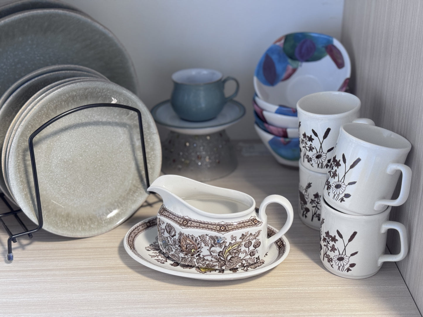 Ridgway England Gravy Boat & Plate