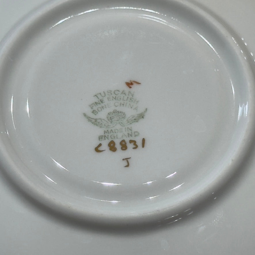 Tuscan England Floral Teacup & Saucer Set