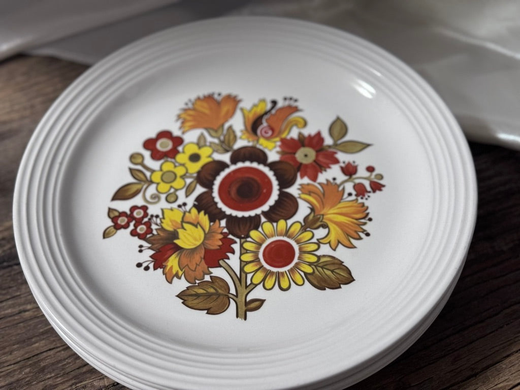 "Festival" Ironstone Myott Dinner Plates