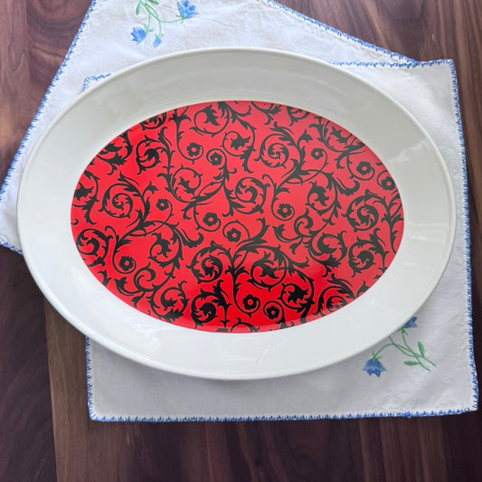 Johnson Bros Snowhite Madrid Oval Serving Plate