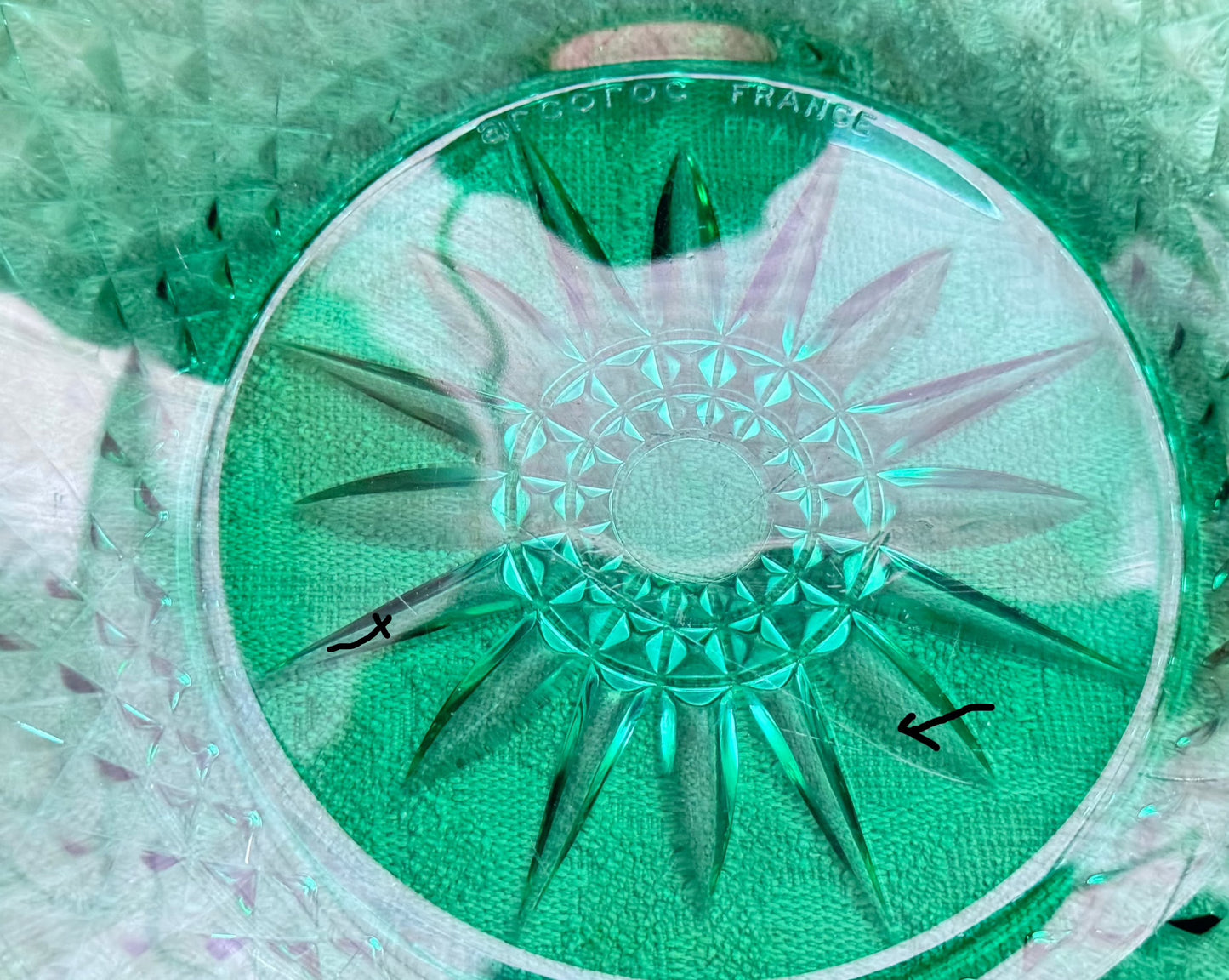 Arcoroc Emerald Green Serving Bowl Set