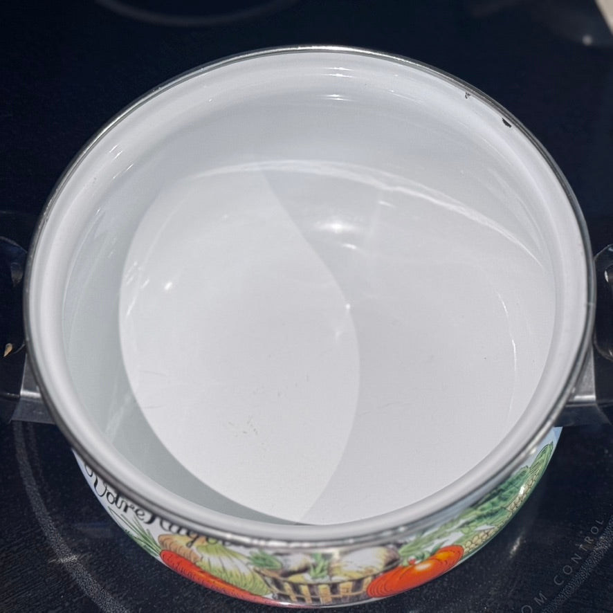 "Votre Ragout" Enamel on Steel Stockpot