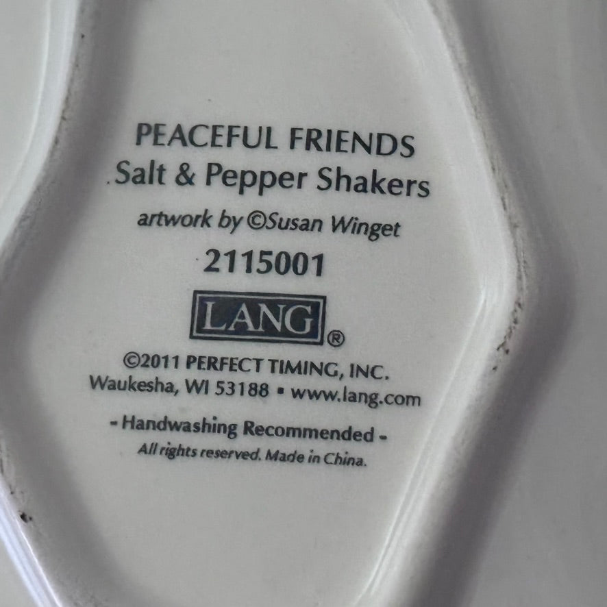 Lang 'Peaceful Friends' Salt & Pepper Shakers