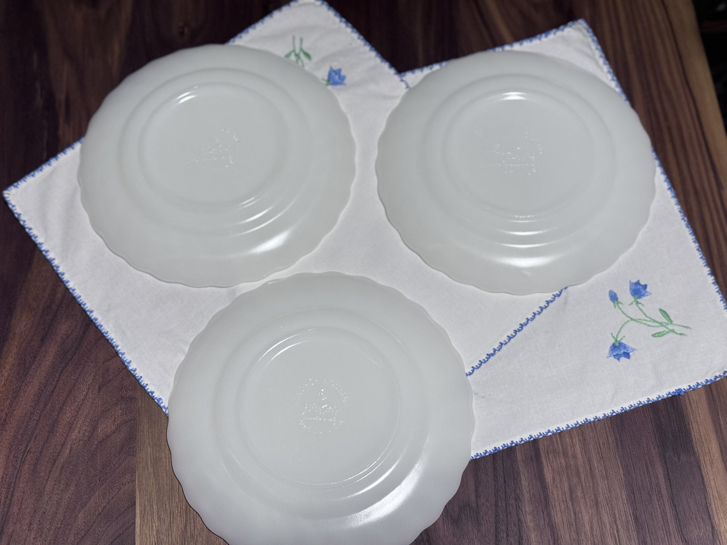 Anchor Hocking Fire-King Swirl Salad Plates