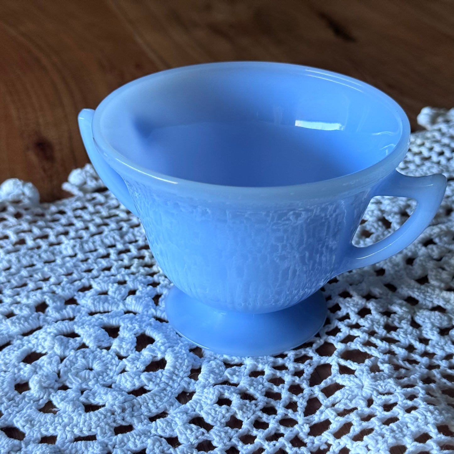Pyrex Delphite Blue Sugar Bowl