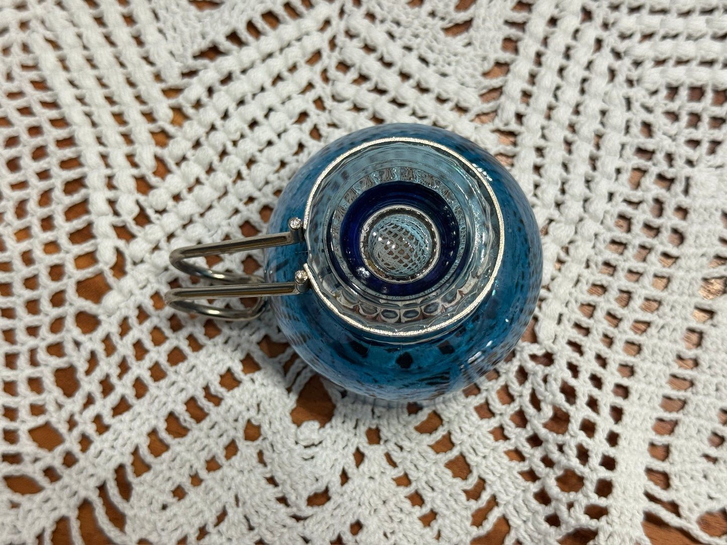 Italian Blue Glass Expresso Cups