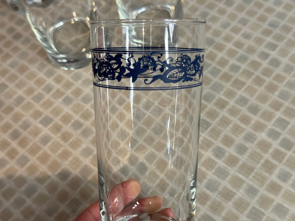 Corelle "Old Town Blue Onion" Tumbler Glasses