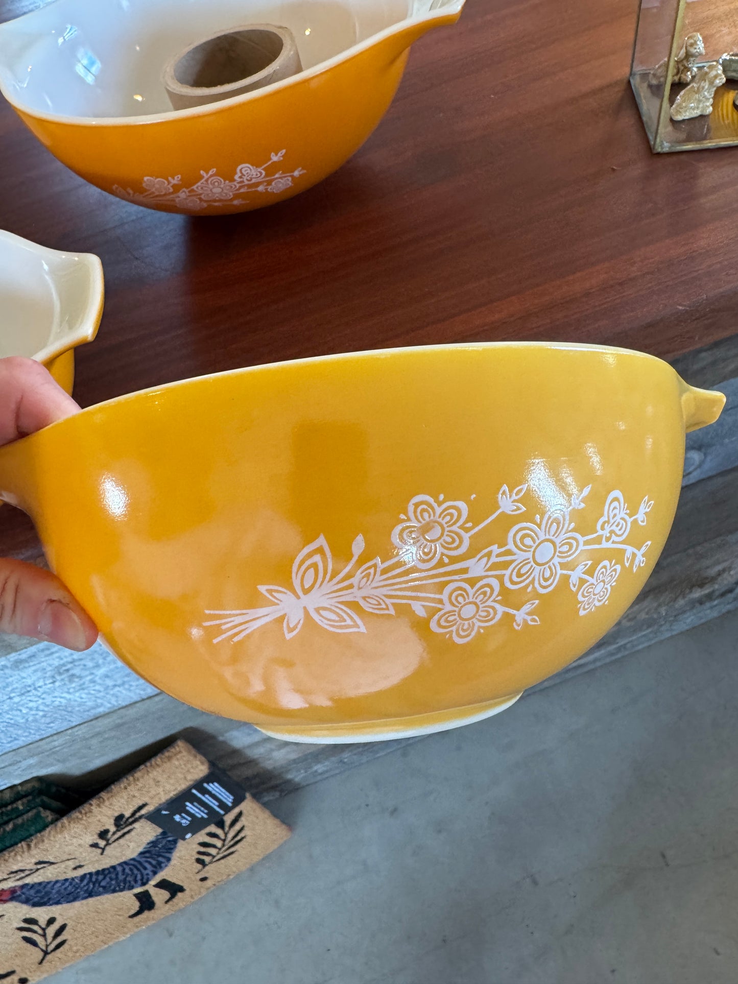 PYREX Butterfly Gold Cinderella Bowl Set