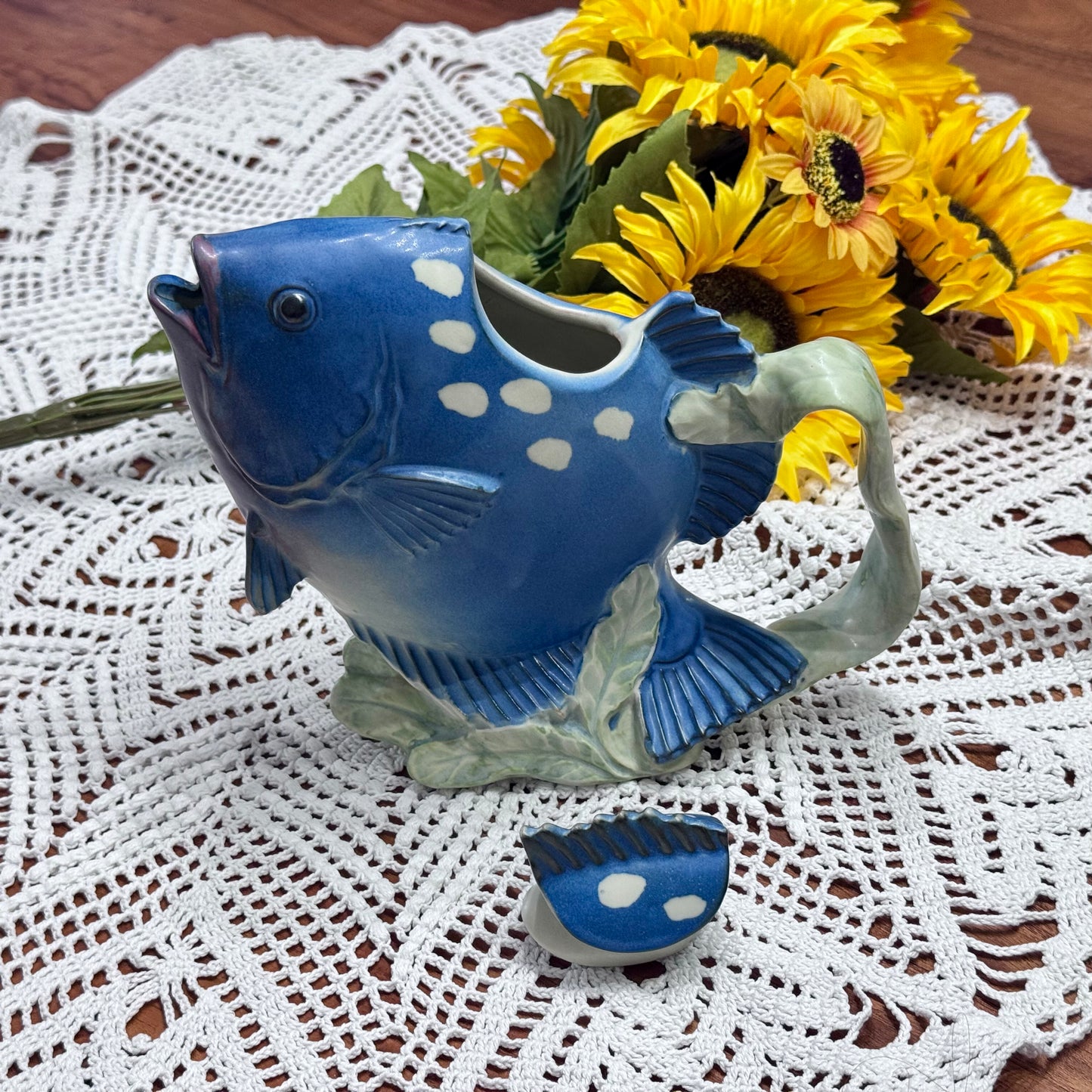 Takahashi Hand Painted Fish Teapot