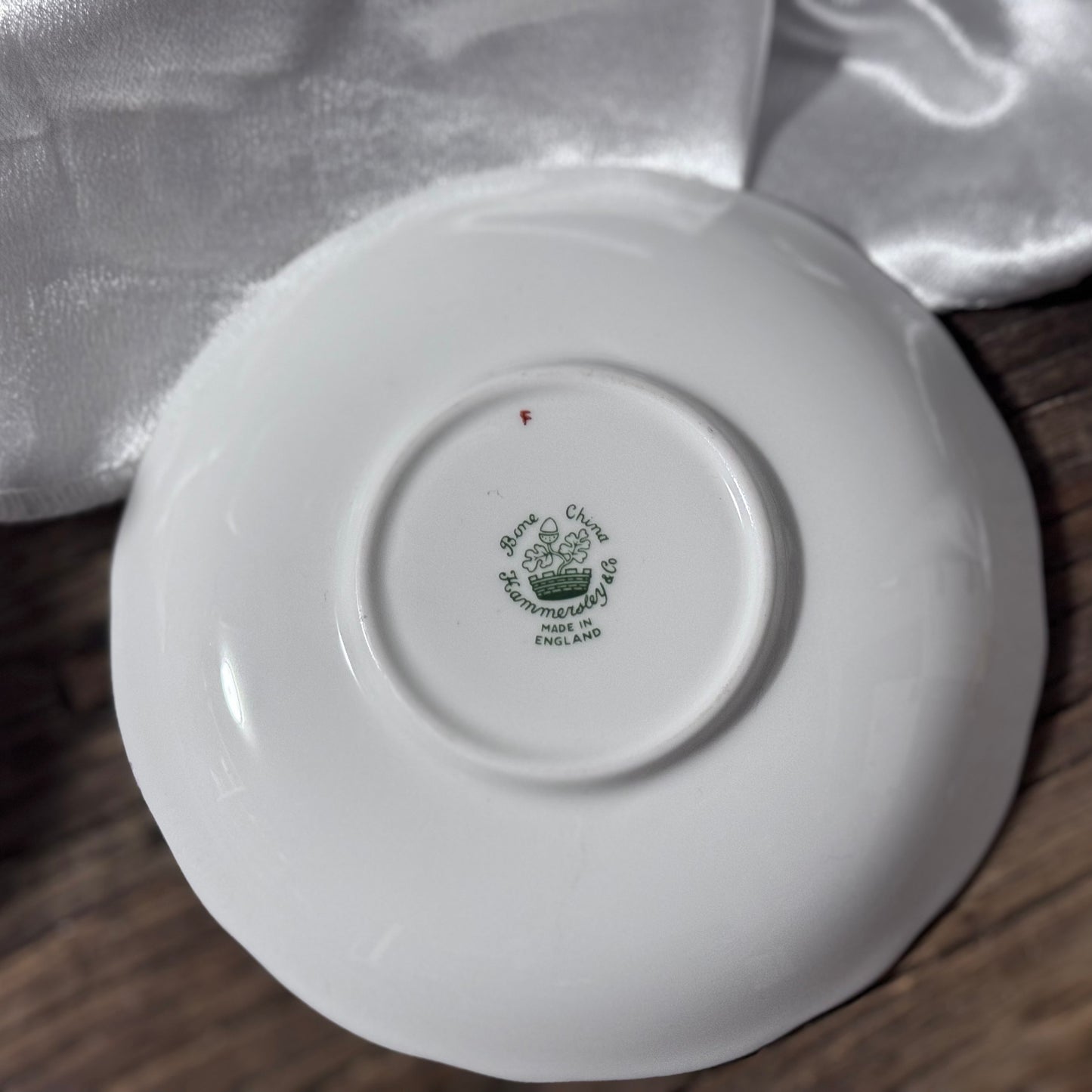 Hammersley Gold Lace Tea Cup and Saucer
