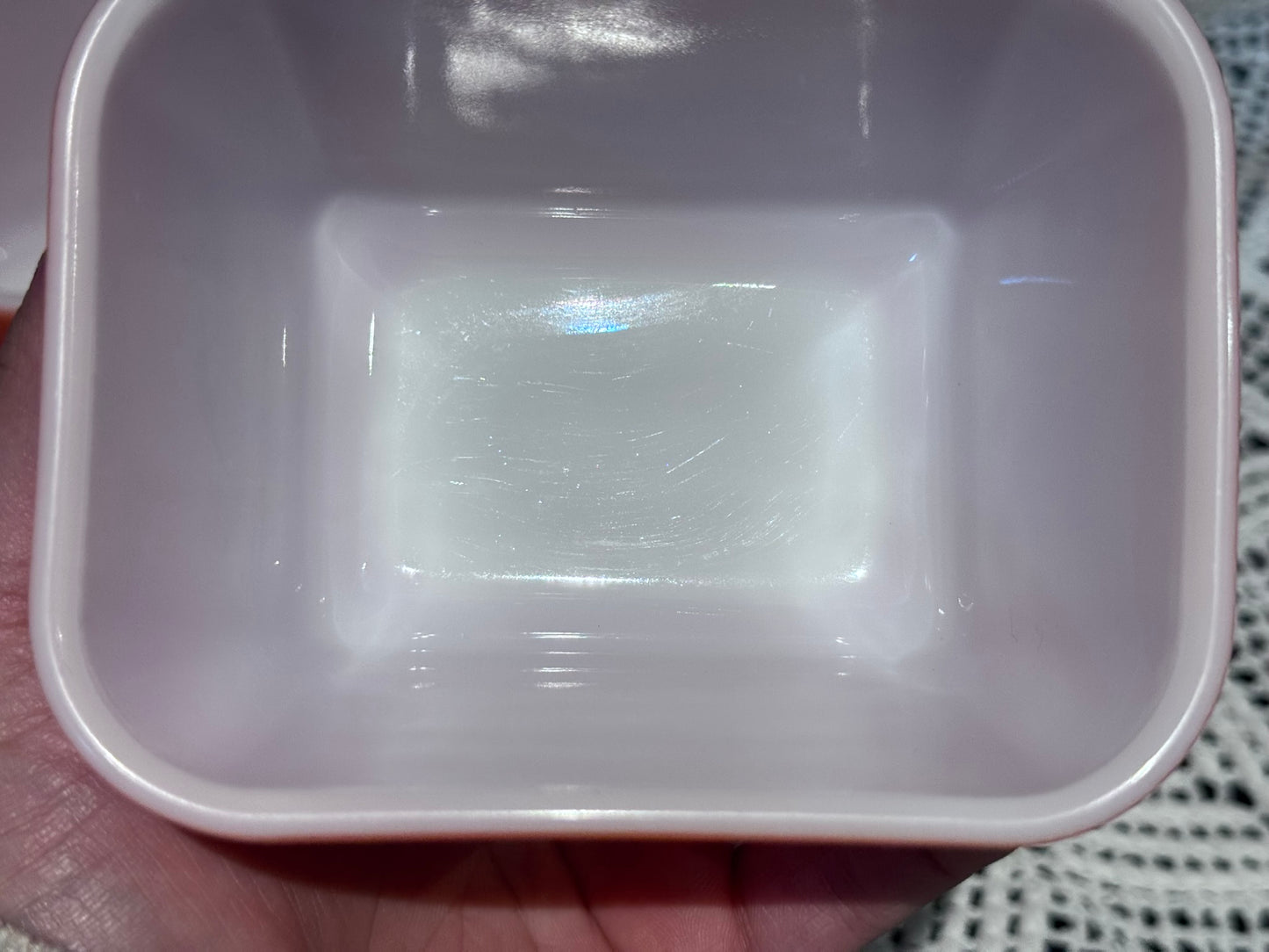 PYREX 501-B Refrigerator Dish -Red/Orange