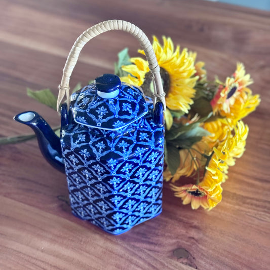 Bombay Blue & White Teapot