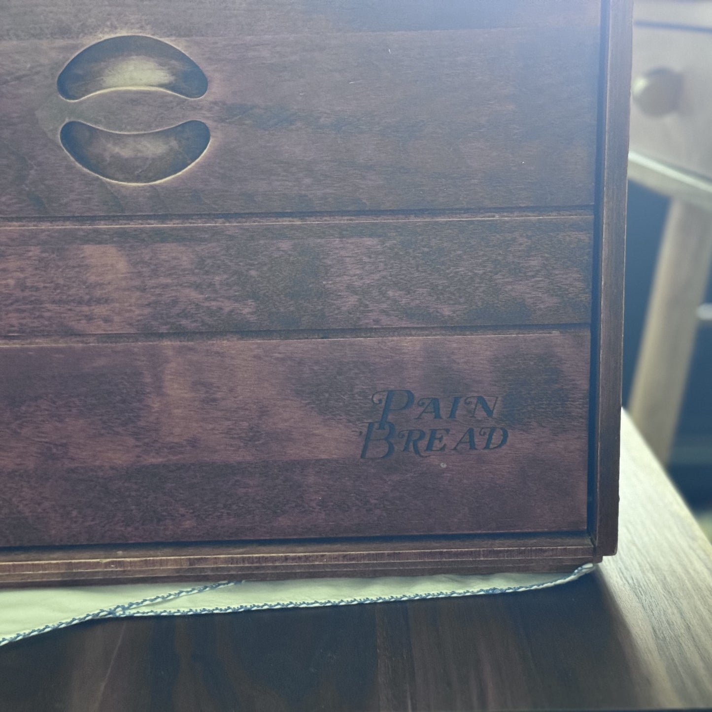 Vintage Wood Bread Box